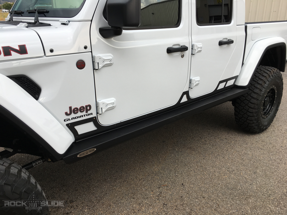 Rock Slide Engineering Step Slider Rocker Guards .090 Aluminum 2020-2026 Jeep Gladiator JT