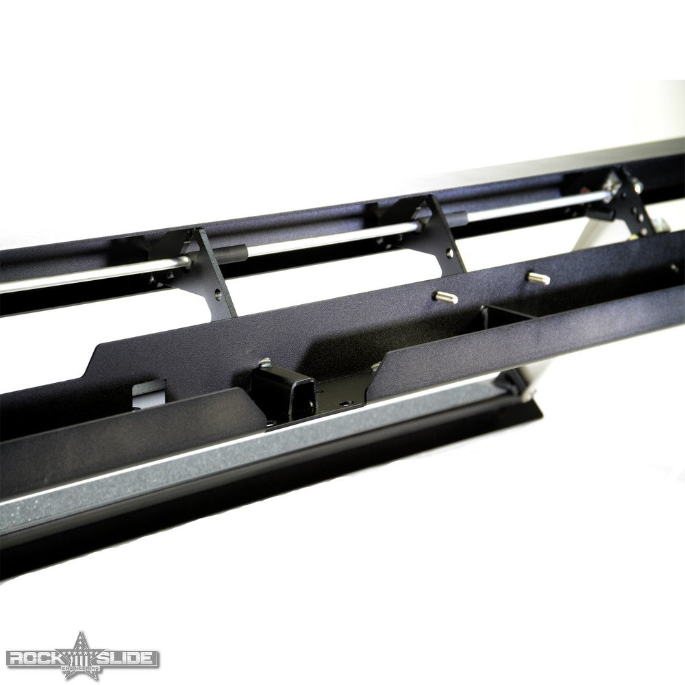 Rock Slide Engineering Step Slider Skid Plate 4-Door Steel 2007-2018 Jeep Wrangler JK