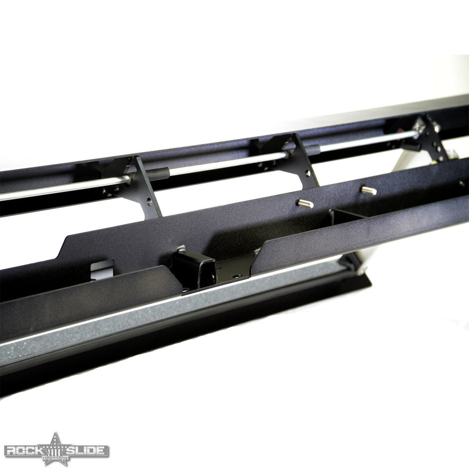 Rock Slide Engineering Step Slider Skid Plate 4-Door Steel 2007-2018 Jeep Wrangler JK