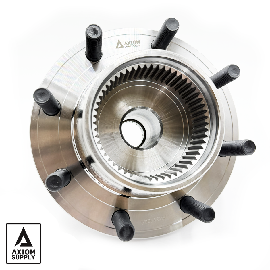 Axiom Supply Lifetime Warranty Wheel Bearing Hub Assembly | 1999-2004 Ford F-250/F-350 4WD | Coarse Thread | ABS Sensor Included