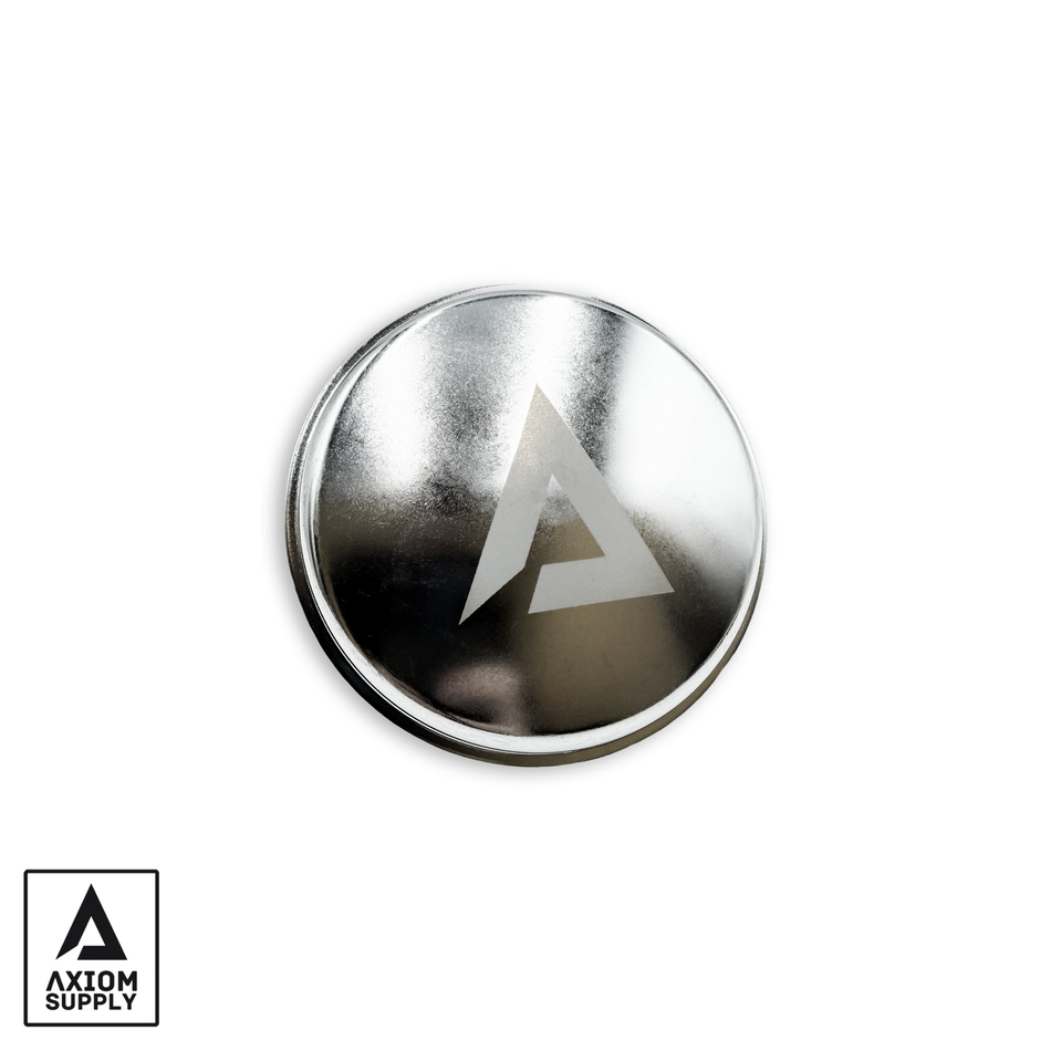 Axiom Supply Zinc Plated Dust Cap | Reusable | Front Hub | 2001-2010 GM 2500/3500/HD Trucks & SUVs | SKU AXGMCP10