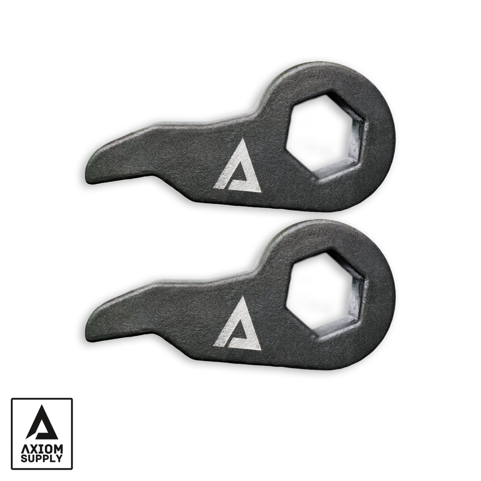 Axiom Supply Leveling Key Set | 0-2 in Front Lift | 2001-2010 GM 2500HD/3500HD Torsion Bar