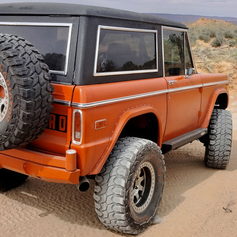 Rock Slide Engineering 1st Gen Step Sliders Set 3/16-Inch 10 Gauge Steel 1966-1977 Ford Bronco