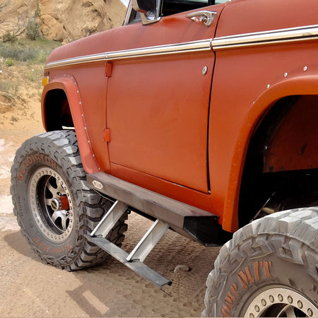 Rock Slide Engineering 1st Gen Step Sliders Set 3/16-Inch 10 Gauge Steel 1966-1977 Ford Bronco