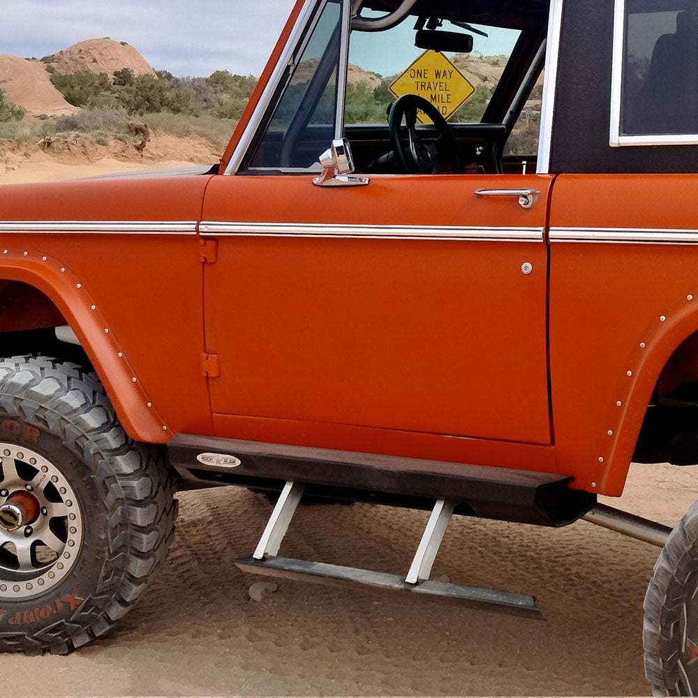Rock Slide Engineering 1st Gen Step Sliders Set 3/16-Inch 10 Gauge Steel 1966-1977 Ford Bronco