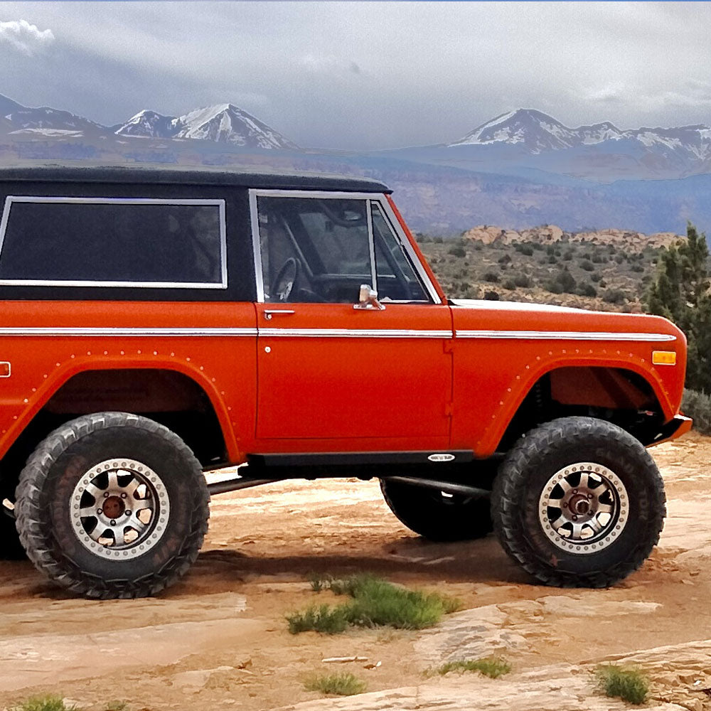 Rock Slide Engineering 1st Gen Step Sliders Set 3/16-Inch 10 Gauge Steel 1966-1977 Ford Bronco