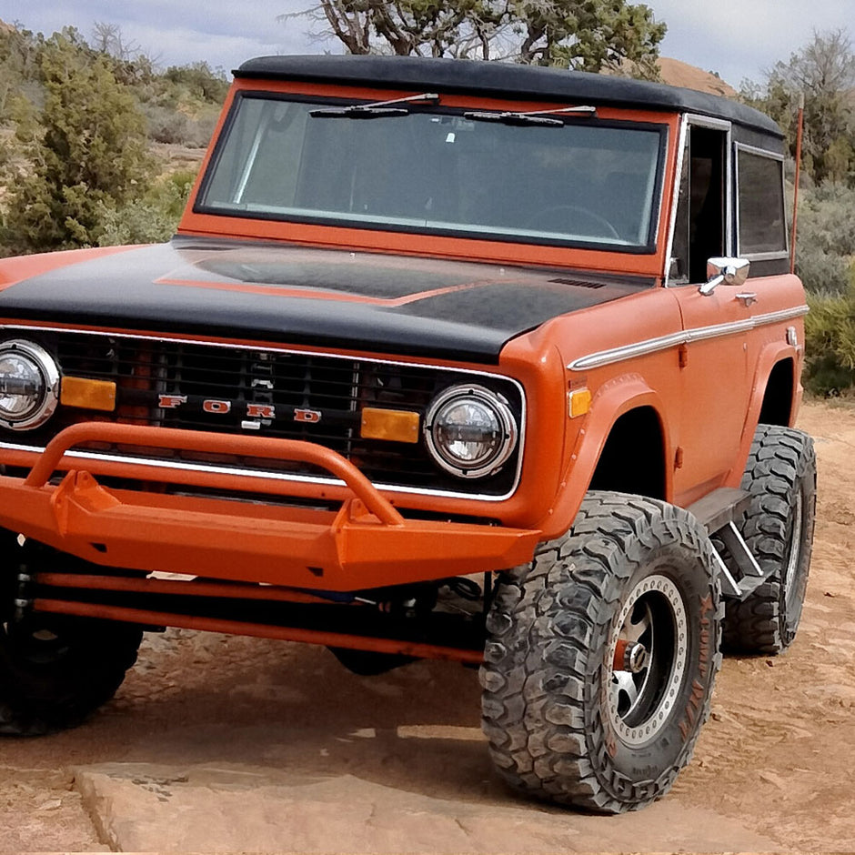 Rock Slide Engineering 1st Gen Step Sliders Set 3/16-Inch 10 Gauge Steel 1966-1977 Ford Bronco
