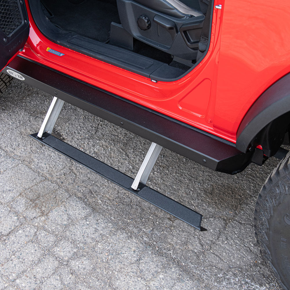 Rock Slide Engineering Step Sliders 2-Door Set 3/16-Inch Steel 2021-2023 Ford Bronco