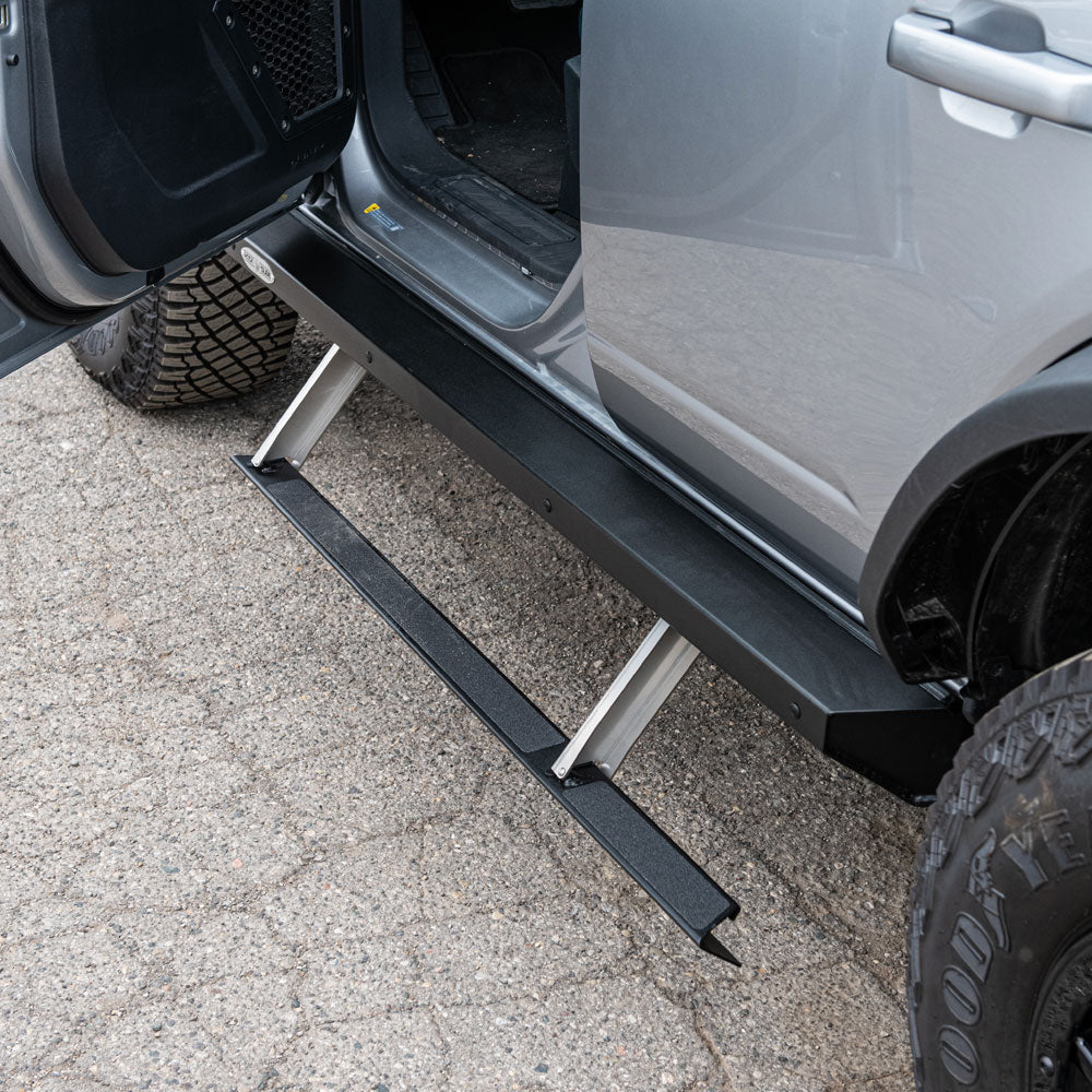 Rock Slide Engineering Step Sliders 4-Door Set 3/16-Inch Steel 2021-2023 Ford Bronco