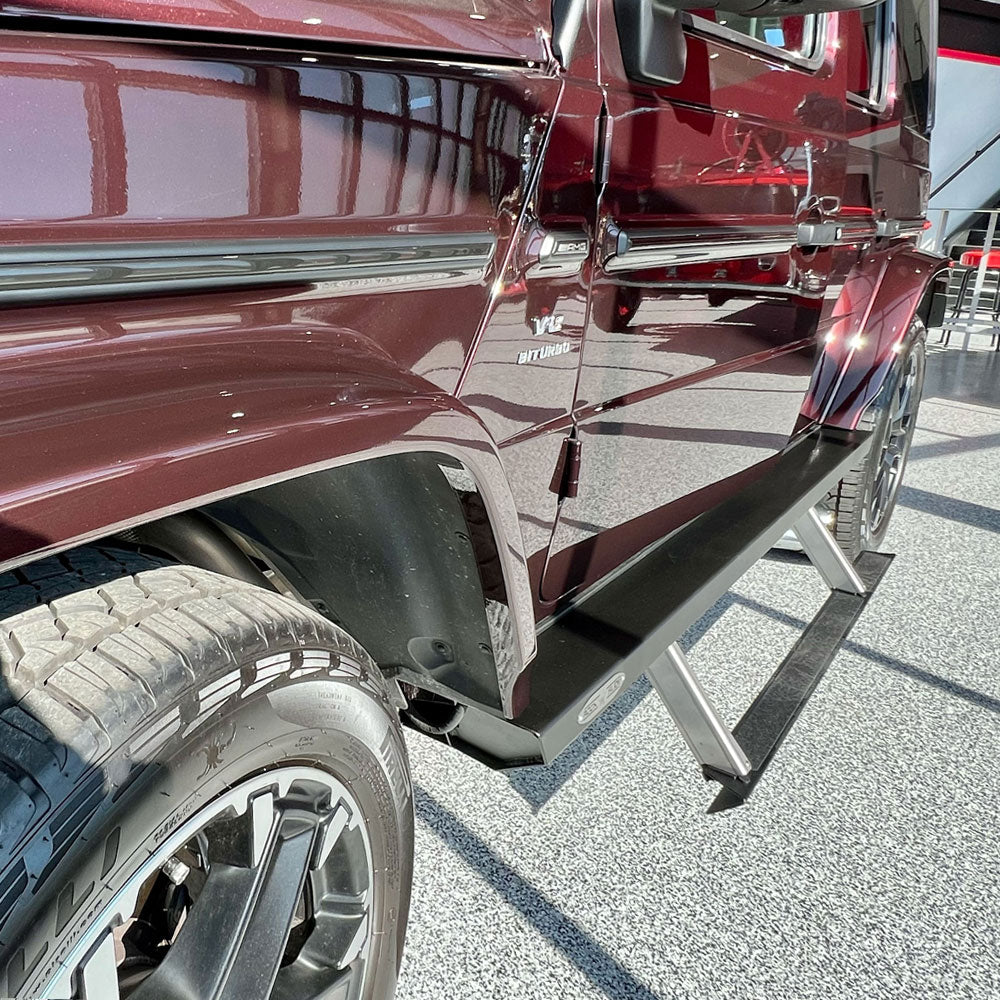 Rock Slide Engineering G-Wagen Step Sliders Driver Side 3/16-Inch 10 Gauge Steel