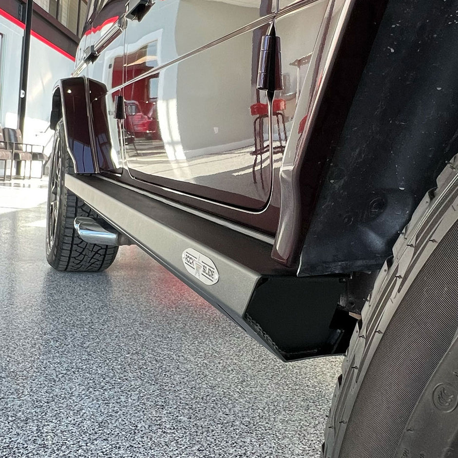 Rock Slide Engineering G-Wagen Step Sliders Driver Side 3/16-Inch 10 Gauge Steel