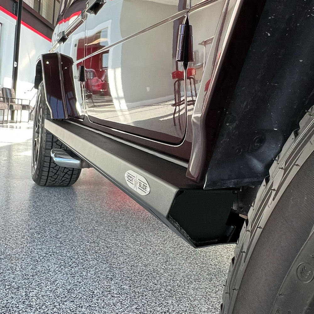 Rock Slide Engineering G-Wagen Step Sliders Passenger Side 3/16-Inch 10 Gauge Steel