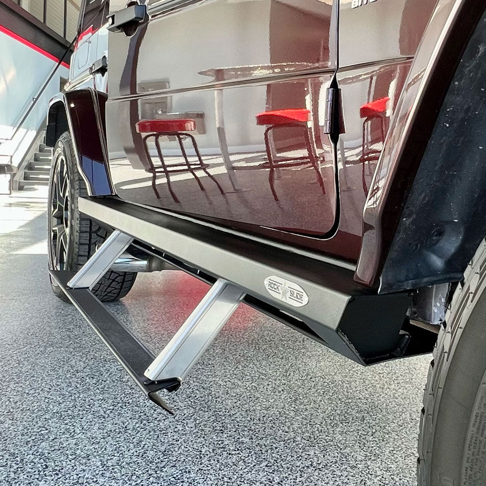 Rock Slide Engineering G-Wagen Step Sliders Set 3/16-Inch 10 Gauge Steel