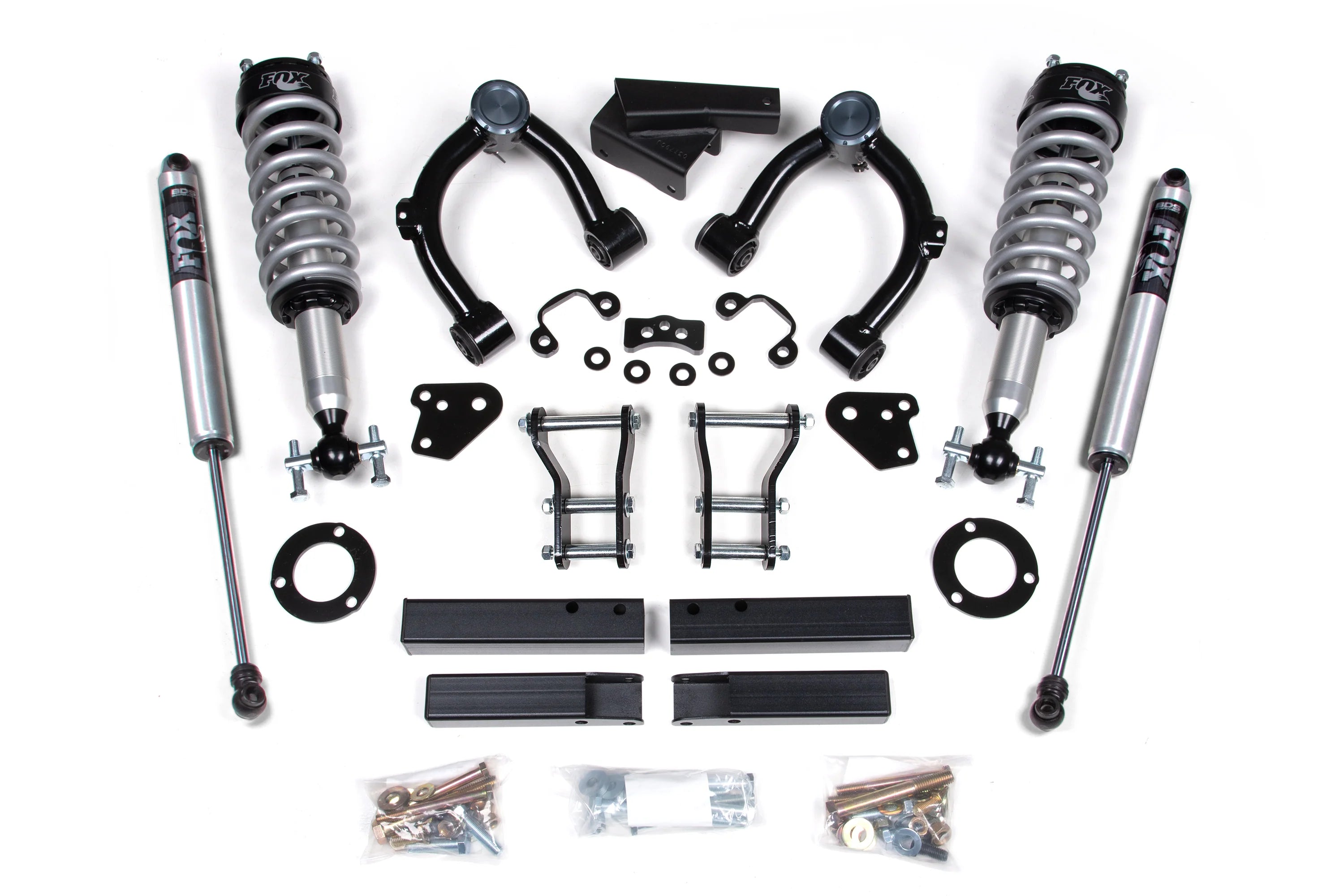 BDS 3.5-Inch Lift Kit | FOX 2.0 Performance | Cast Aluminum Knuckle | Ford Ranger 4WD 2019-2023