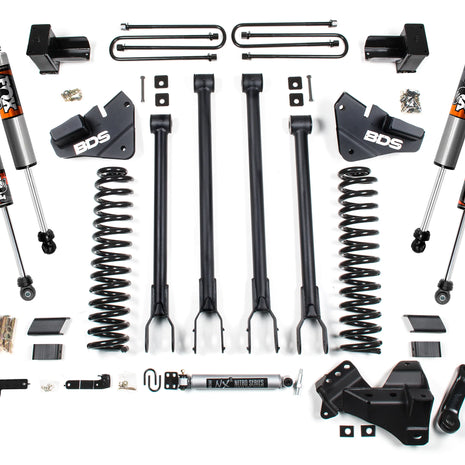 BDS 4-Inch 4-Link Lift Kit | FOX 2.5 Performance Elite | Ford F-350 Super Duty DRW 4WD Gas 2020-2022