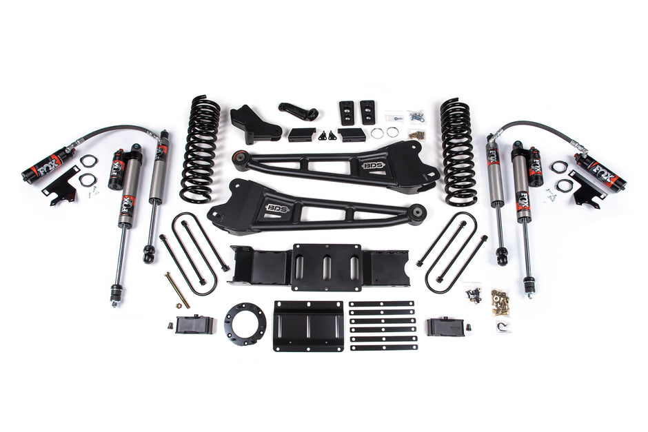 BDS 4-Inch Radius Arm + 3-Inch Rear Block | FOX 2.5 Performance Elite | Ram 3500 4WD Diesel 2019-2026 | With Overload Leaf | 6-Bolt