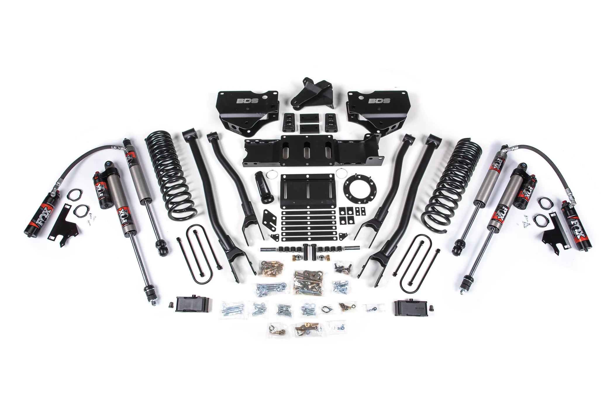 BDS 4-Inch 4-Link Lift Kit | FOX 2.5 Performance Elite | Ram 3500 4WD Diesel 2019-2023 | 6-Bolt Indexing