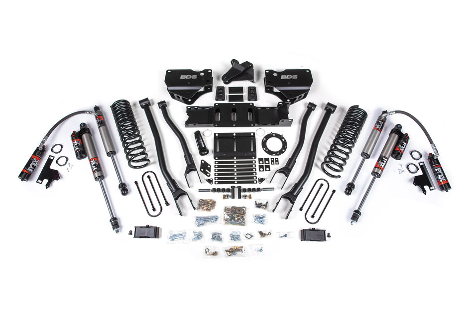 BDS 4-Inch 4-Link Lift Kit | FOX 2.5 Performance Elite | Ram 3500 4WD Diesel 2019-2023 | 6-Bolt Indexing