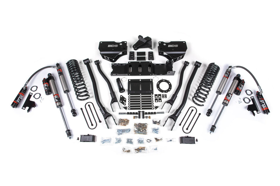 BDS 4-Inch 4-Link Lift Kit | FOX 2.5 Performance Elite Shocks | Ram 3500 4WD Diesel 2019–2026 | 6-Bolt Indexing | SKU: 1670FPE