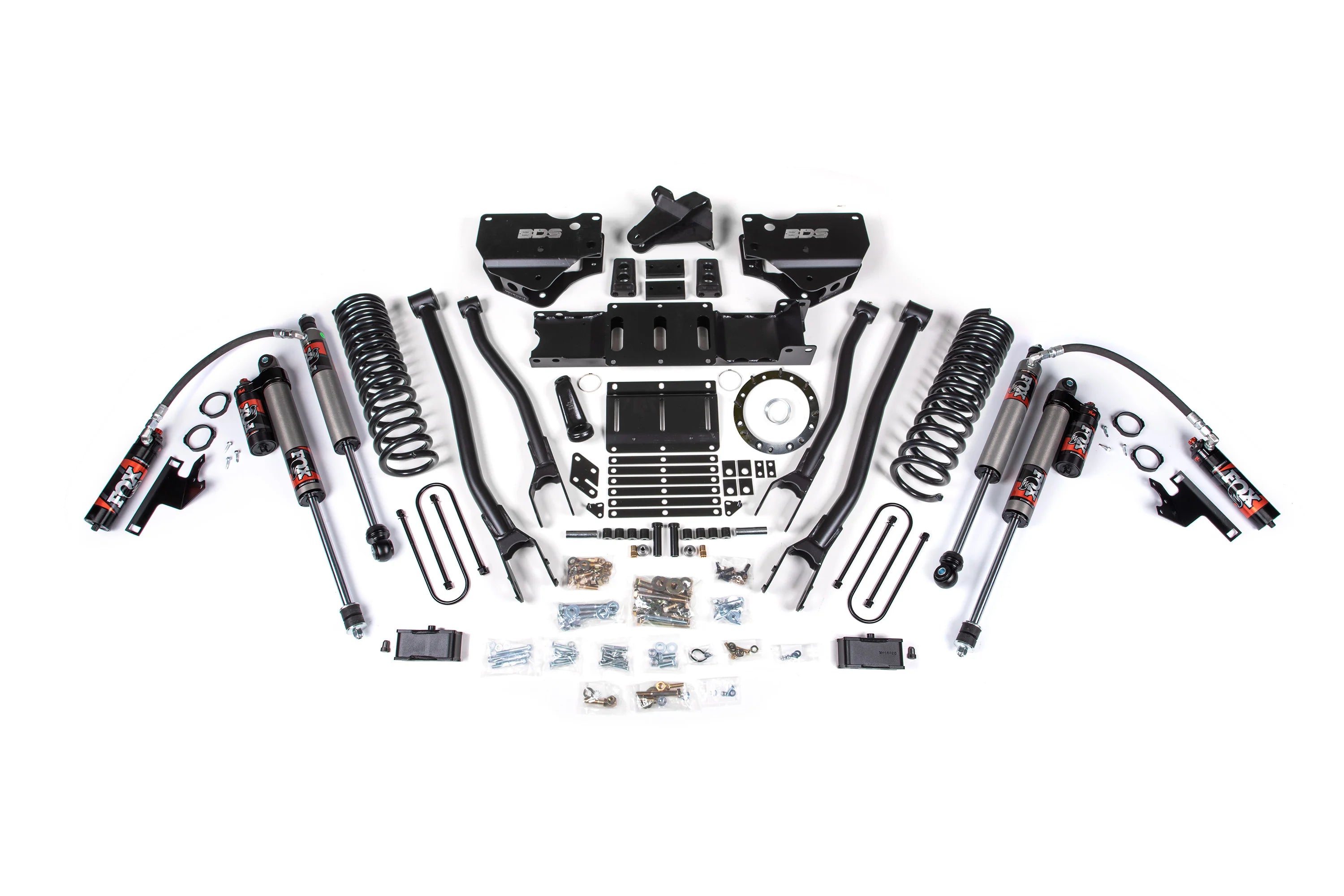 BDS 4-Inch 4-Link Lift Kit | FOX 2.5 Performance Elite | Ram 3500 4WD Gas 2019-2026 | With Factory Rear Overload Leaf