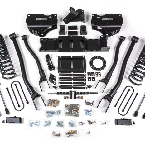 BDS 4-Inch 4-Link Lift Kit | FOX 2.0 Performance | Ram 3500 4WD Gas 2019-2023 | With Factory Rear Overload Leaf