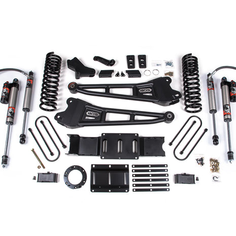 BDS 4" Radius Arm Lift Kit for 2019–2023 Ram 3500 4WD Gas w/ Factory Rear Overload – FOX 2.5 Performance Elite