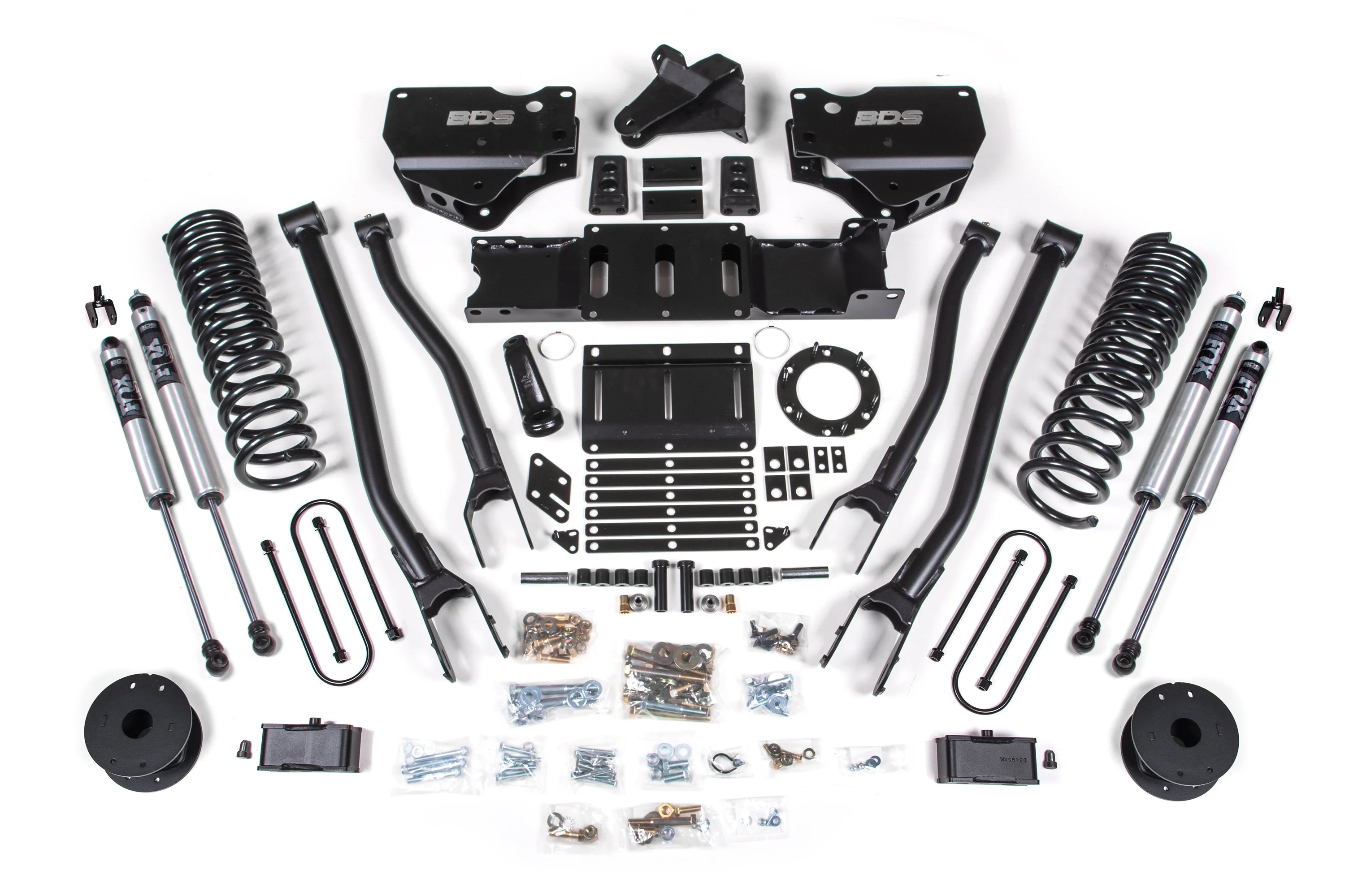 BDS 4-Inch 4-Link Lift Kit | Rear Air Ride | FOX 2.0 Shocks | Ram 3500 4WD Gas 2019-2026