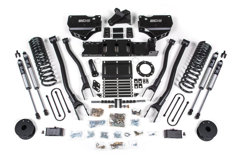 BDS 4-Inch 4-Link Lift Kit | Rear Air Ride | FOX 2.0 Shocks | Ram 3500 4WD Gas 2019-2026