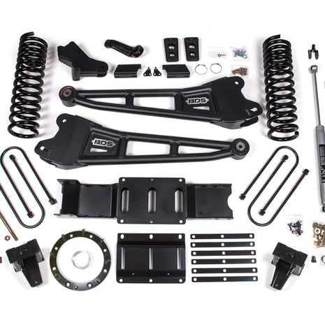 BDS 6-Inch Radius Arm Lift Kit | Rear Air Ride | 6-Bolt Indexing Ring | FOX 2.0 Shocks | Ram 3500 4WD Diesel 2019-2024