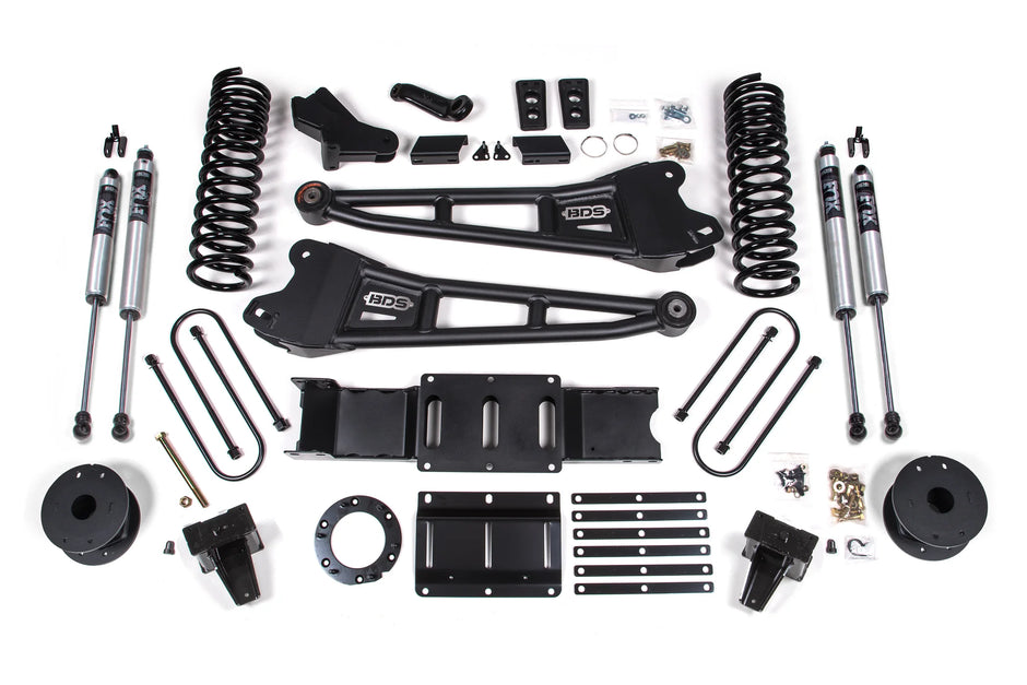 BDS 5.5-Inch Radius Arm Lift Kit | Rear Air Ride | FOX 2.0 Shocks | Ram 3500 4WD Gas 2019-2026