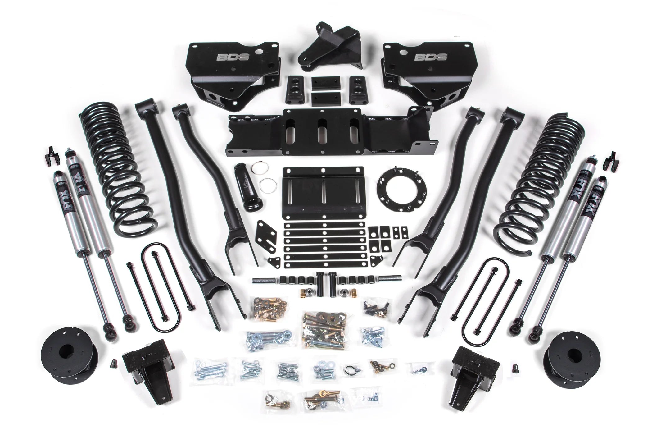 BDS 5.5-Inch 4-Link Lift Kit | Rear Air Ride | FOX 2.0 Shocks | Ram 3500 4WD Gas 2019-2026