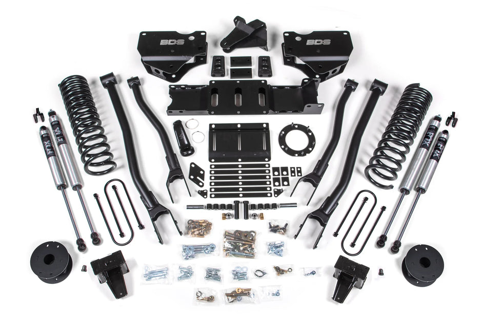 BDS 5.5-Inch 4-Link Lift Kit | Rear Air Ride | FOX 2.0 Shocks | Ram 3500 4WD Gas 2019-2026