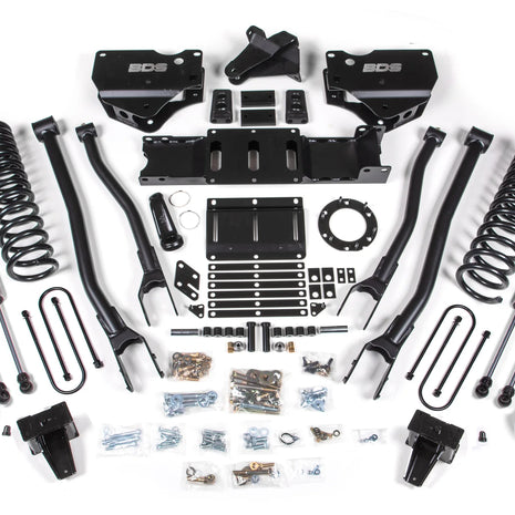 BDS 5.5-Inch 4-Link Lift Kit | Rear Air Ride | FOX 2.0 Shocks | Ram 3500 4WD Gas 2019-2024