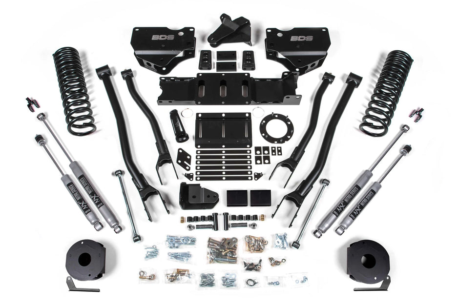 BDS 5.5-Inch 4-Link Lift Kit | Rear Air Ride | FOX 2.0 Shocks | Ram 2500 4WD Gas 2019-2026