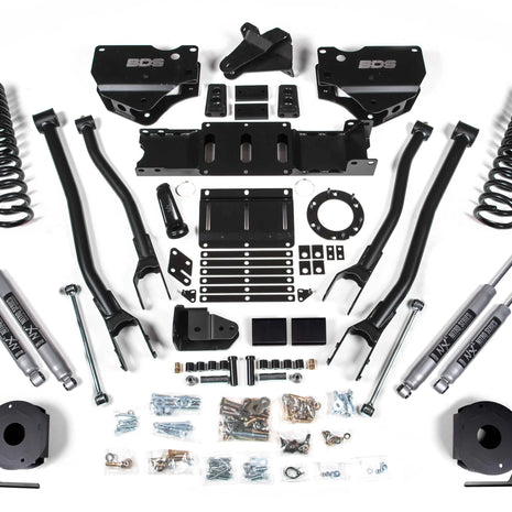 BDS 5.5-Inch 4-Link Lift Kit | Rear Air Ride | FOX 2.0 Shocks | Ram 2500 4WD Gas 2019-2024