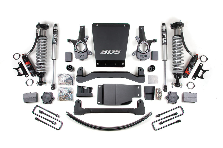 BDS 6-Inch Lift Kit | FOX 2.0 Performance Series Coil-Overs | 5.5-Inch Rear Block + AAL | Chevy Silverado / GMC Sierra 1500 4WD 2007–2013 | SKU: 176PSS