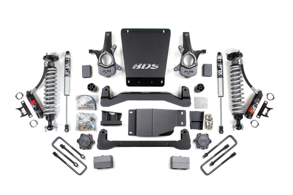 BDS 4-Inch Lift Kit | FOX 2.0 Performance Series Coil-Overs | 5-Inch Rear Block | Chevy Silverado / GMC Sierra 1500 4WD 2007–2013 | SKU: 184PSS