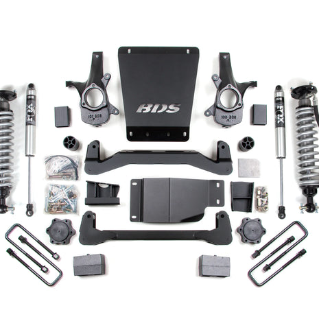 BDS 4-Inch Lift Kit | FOX 2.0 Performance Coil-Overs | 5-Inch Rear Block | Silverado/Sierra 1500 4WD 2007-2013