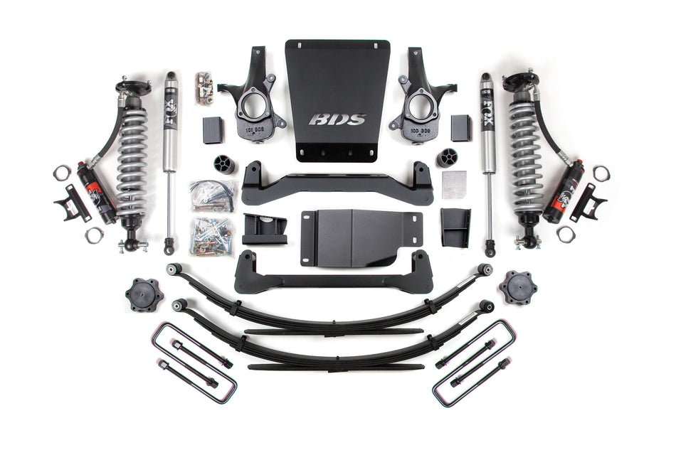 BDS 4-Inch Lift Kit | FOX 2.0 Performance Series Coil-Overs | Rear Leaf Springs | Chevy Silverado / GMC Sierra 1500 4WD 2007–2013 | SKU: 185PSS