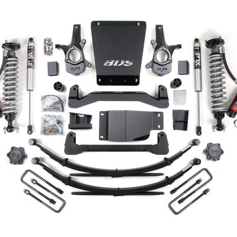 BDS 4-Inch Lift Kit | FOX 2.0 Performance Coil-Overs | Rear Leaf Springs | Silverado/Sierra 1500 4WD 2007-2013