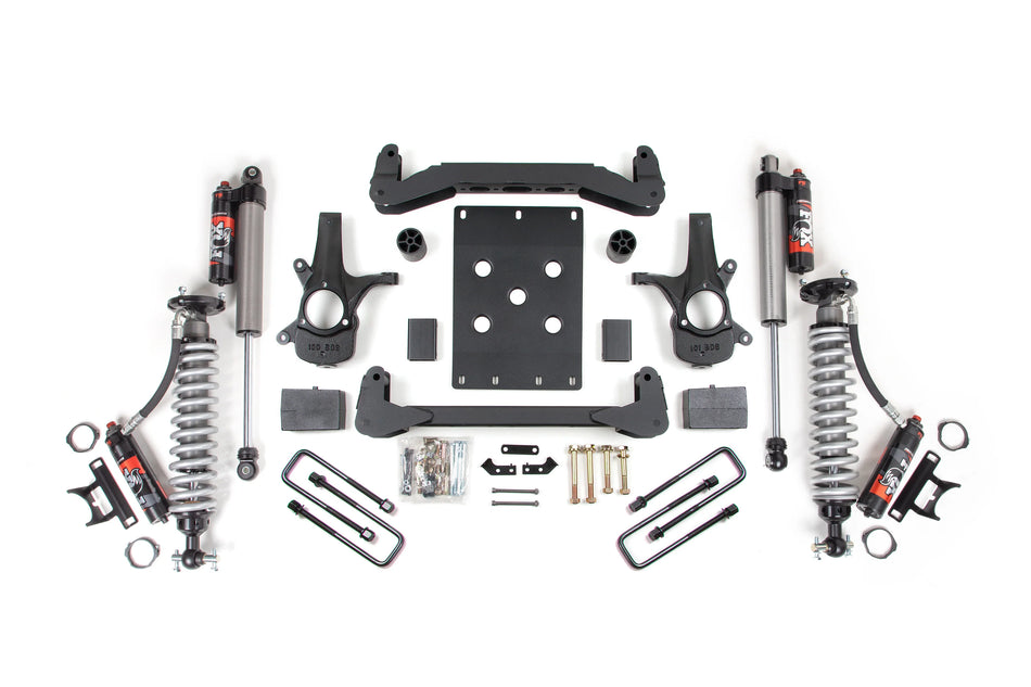 BDS 4-Inch Lift Kit | FOX 2.5 Performance Elite Coil-Overs | Rear Leaf Springs | Chevy Silverado / GMC Sierra 1500 4WD 2007–2013 | SKU: 186PES