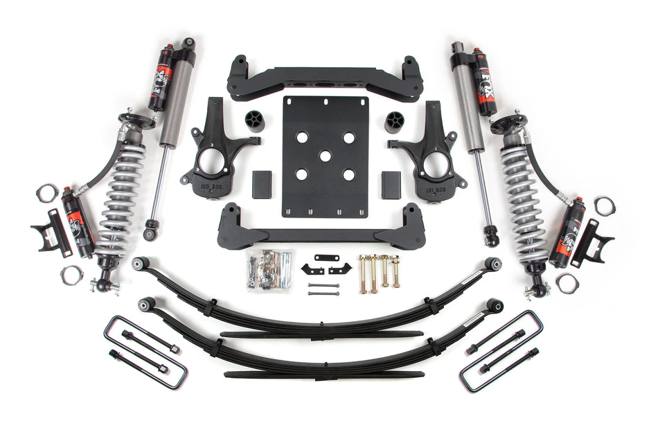 BDS 4-Inch Lift Kit | FOX 2.5 Performance Elite Coil-Overs | Rear Leaf Springs | Silverado/Sierra 1500 2WD 2007-2013