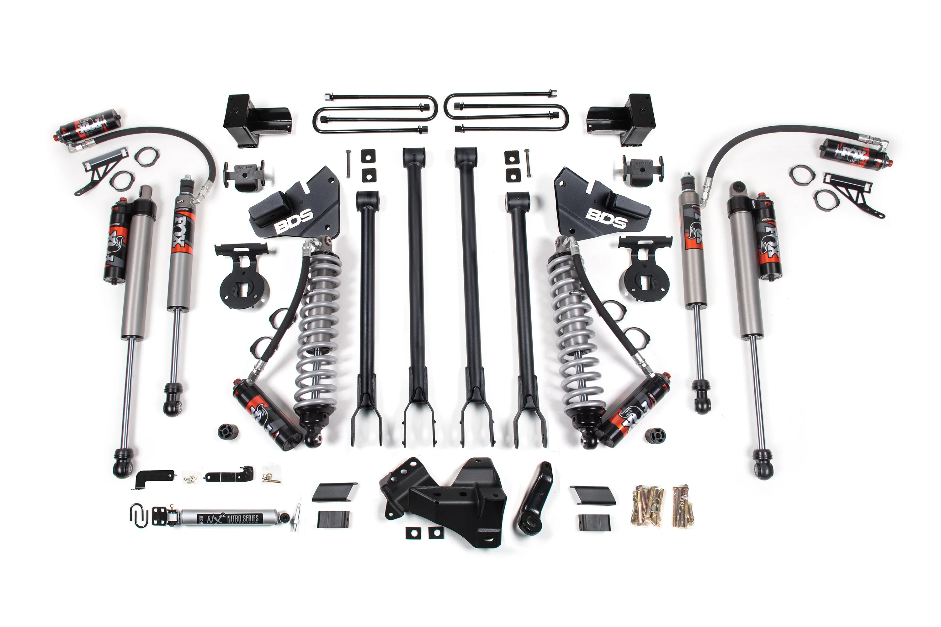 BDS 5-Inch 4-Link FOX 2.5 Performance Elite Coil-Over Conversion | Ford F-250/F-350 Super Duty 4WD Diesel 2020-2022