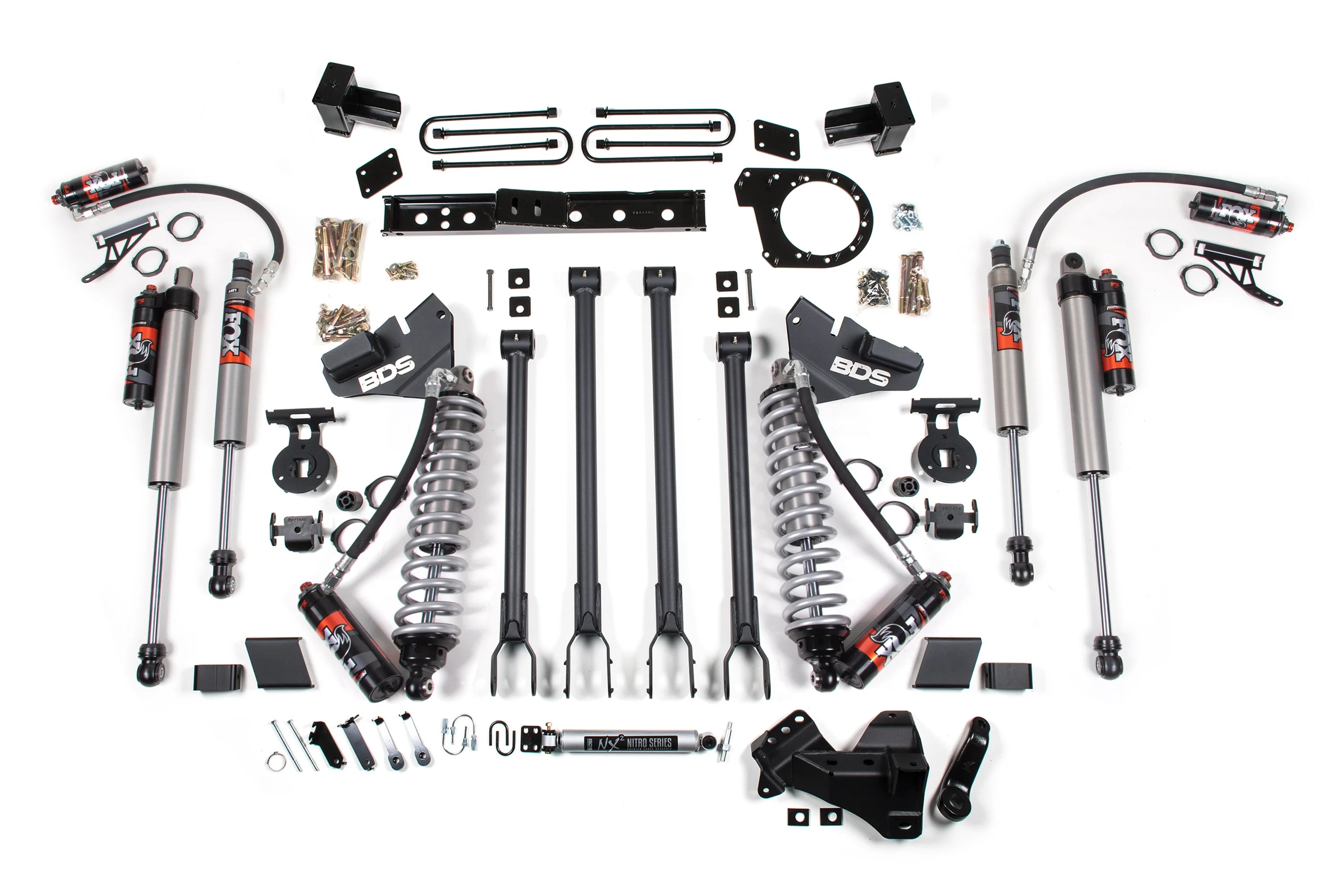 BDS 6-Inch 4-Link FOX 2.5 Performance Elite Coil-Over Conversion | Ford F-350 Super Duty DRW 4WD Diesel 2020-2022
