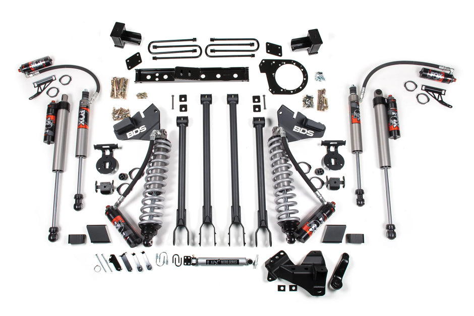 BDS 6-Inch 4-Link FOX 2.5 Performance Elite Coil-Over Conversion | Ford F-350 Super Duty DRW 4WD Diesel 2020-2022