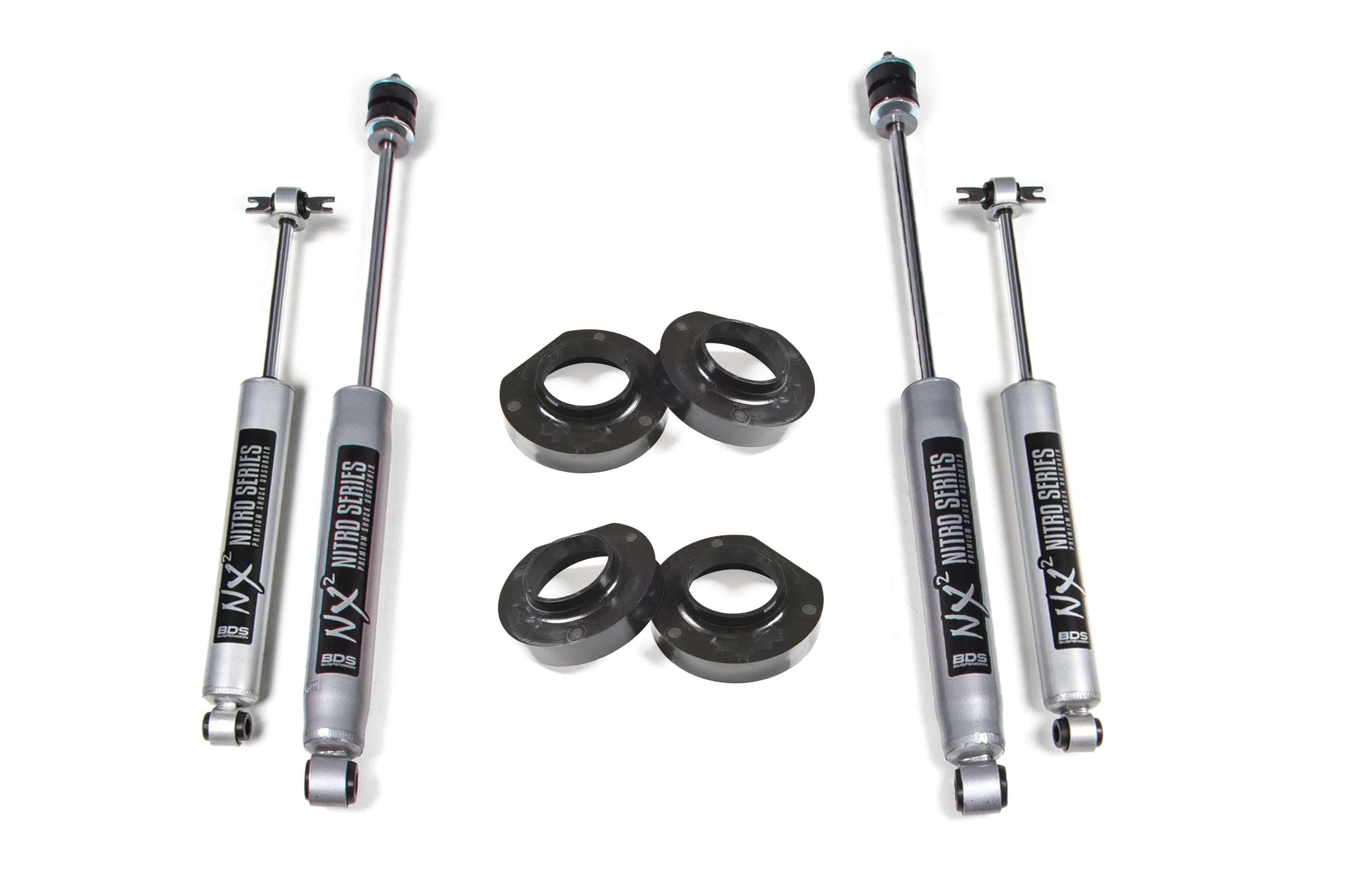 BDS 0.75-Inch Lift Kit | Front Coil Spring Spacers | NX2 Nitro Shocks | Jeep Wrangler TJ/LJ 1997-2006