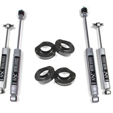 BDS 0.75-Inch Lift Kit | Front Coil Spring Spacers | NX2 Nitro Shocks | Jeep Wrangler TJ/LJ 1997-2006