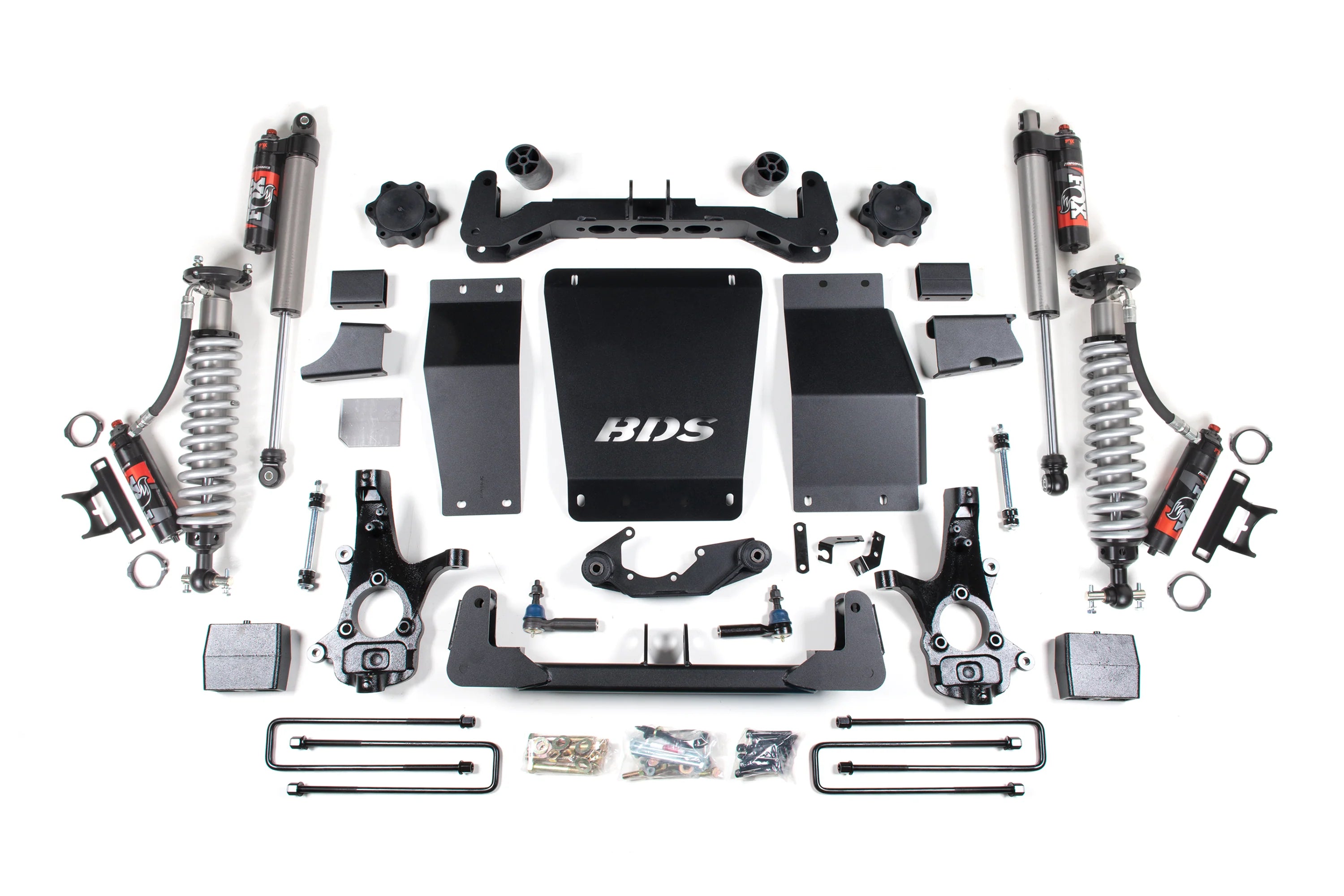 BDS 6-Inch Lift Kit | FOX 2.5 Performance Elite Coil-Overs | Cast Steel Knuckles | 5-Inch Rear Block | Silverado/Sierra 1500 4WD 2014-2018