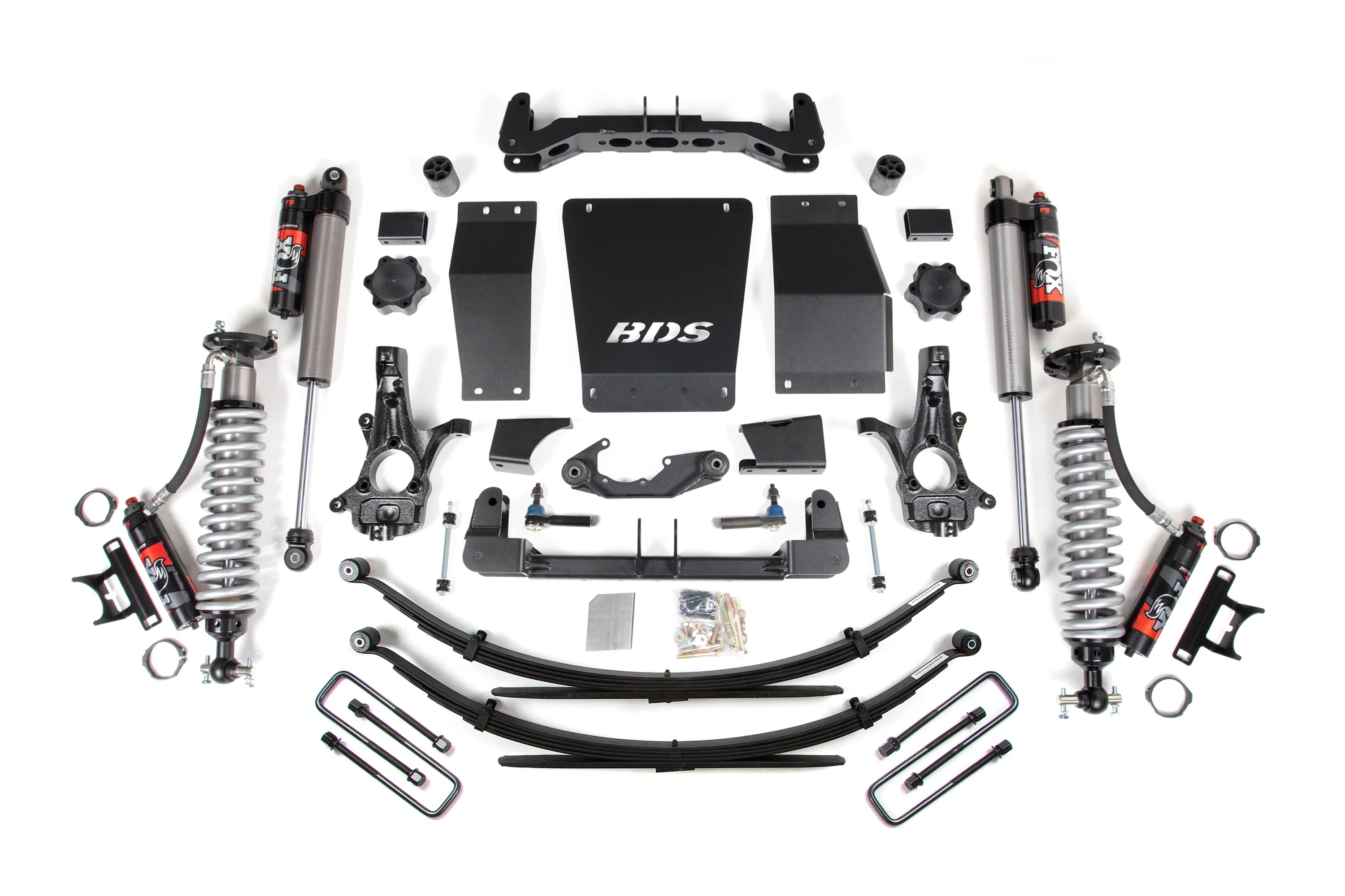 BDS 6-Inch Lift Kit | FOX 2.5 Performance Elite Coil-Overs | Cast Steel Knuckles | Leaf Springs | Silverado/Sierra 1500 4WD 2014-2018