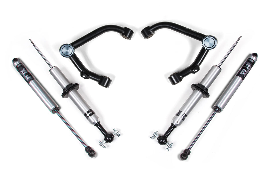 BDS 2-Inch Lift Kit | FOX 2.0 Snap Ring Struts | Chevy Silverado / GMC Sierra 1500 4WD 2014–2018 | Aluminum or Stamped Steel Control Arms | SKU: 758FSR
